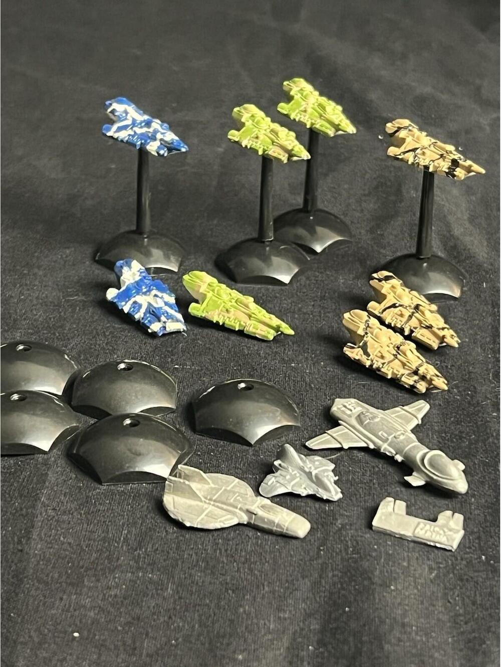Lot Epic 40K ELDAR SPRUE Plastic Army Falcons Painted Planes Airplane Tiles VTG
